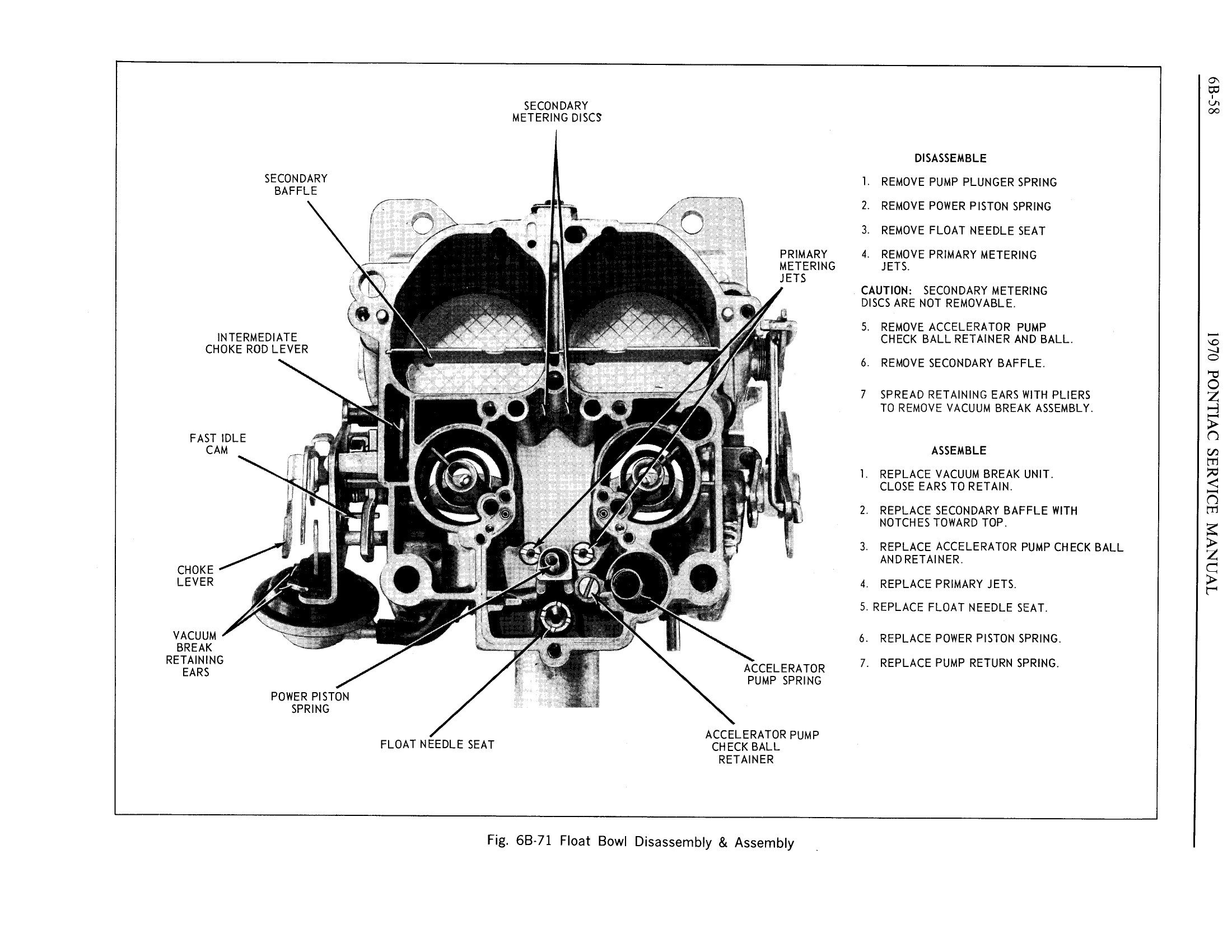 1970 Pontiac Chassis Service Manual - Engine Fuel Page 58 of 65